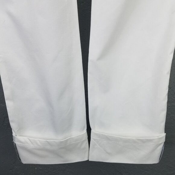 Tretorn Cropped Cuffed Pants Women's 4 Lightweight Pedal Pushers Golf White NEW - Picture 3 of 16